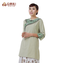 找相似款-品唐斋唐装女夏装亚麻民族风女装棉