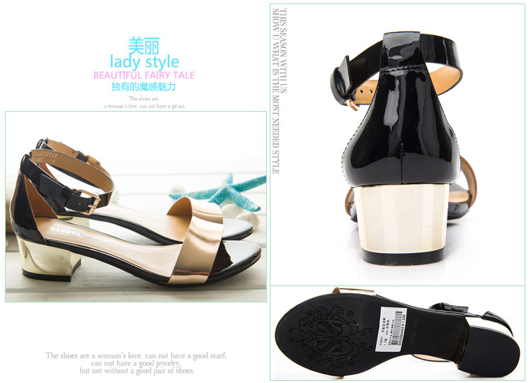 四季悠赏风<em>2013星期六</em>夏季新款<em>女鞋</em>拼色中粗
