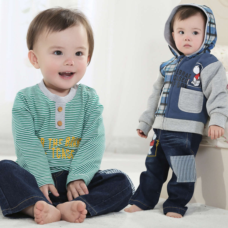 童装直批220435新款男宝宝休闲套装 婴儿服装