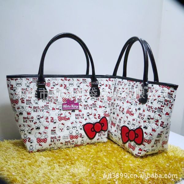 最新款PU手提<em>女包</em> <em>Hello kitty</em>手提包,<em>Hello</em> kitty