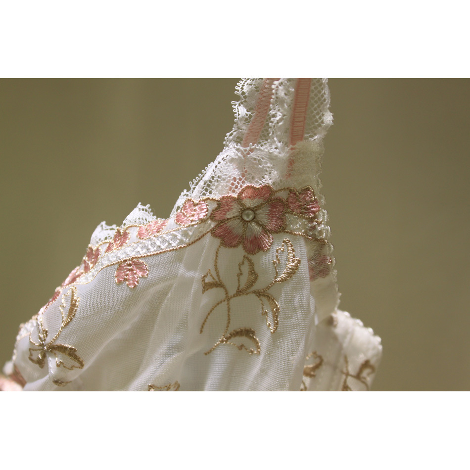 【淘宝爆款性感网纱蕾丝透明内衣<em>女式文胸</em>套装