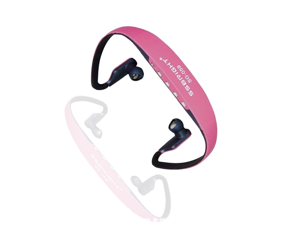 无线耳机挂耳式 时尚运动型无线插卡耳机MP3带收音