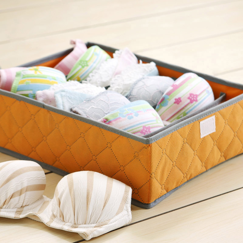 木晖 竹炭抗菌系列 <em>文胸整理盒</em> 收纳盒 7格 图片