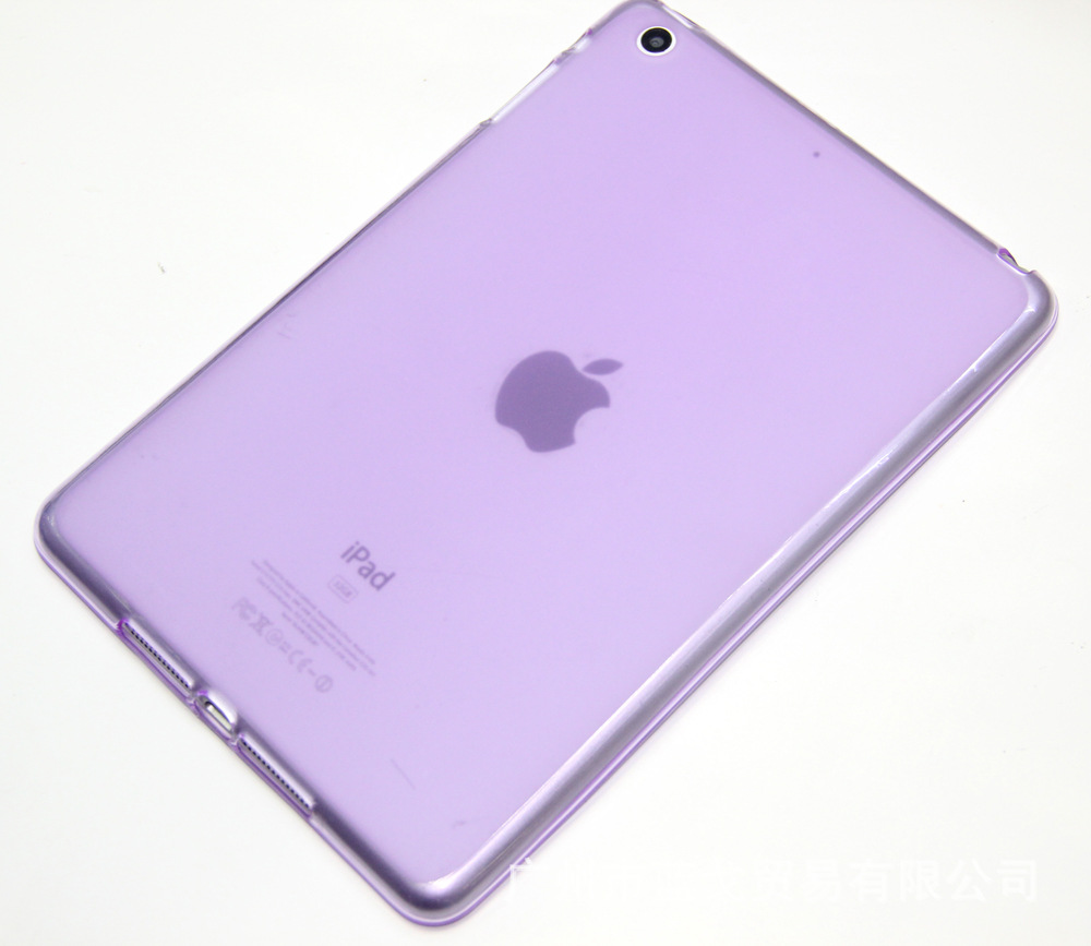 供应苹果ipad mini布丁保护套 平板电脑保护壳 材质:tpu 颜色:紫色