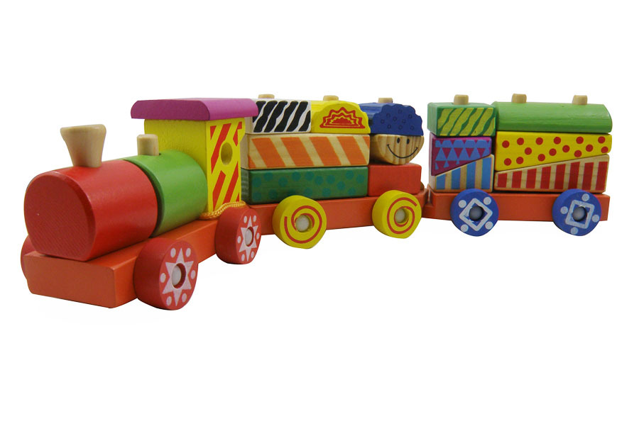 yx475 韵凌儿三节积木小火车 儿童益智玩具 益智玩具批发