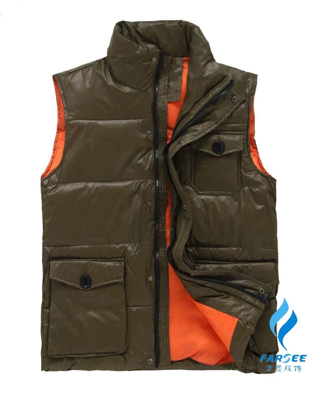 <em>广告马甲订做</em> 加厚<em>羽绒</em>棉马甲 户外展会摄影马