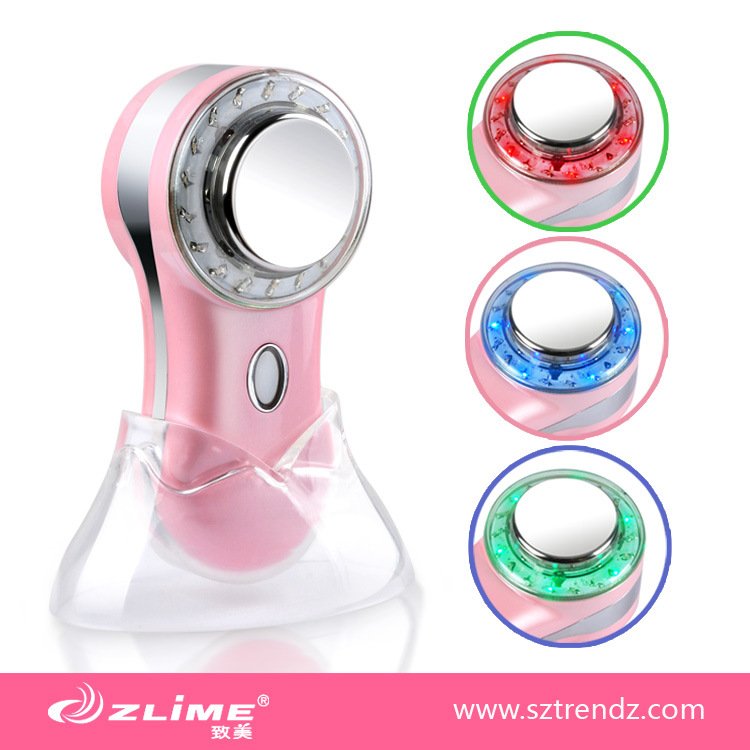 致美ZLIME 震动离子导入美容仪器 红光 蓝光绿