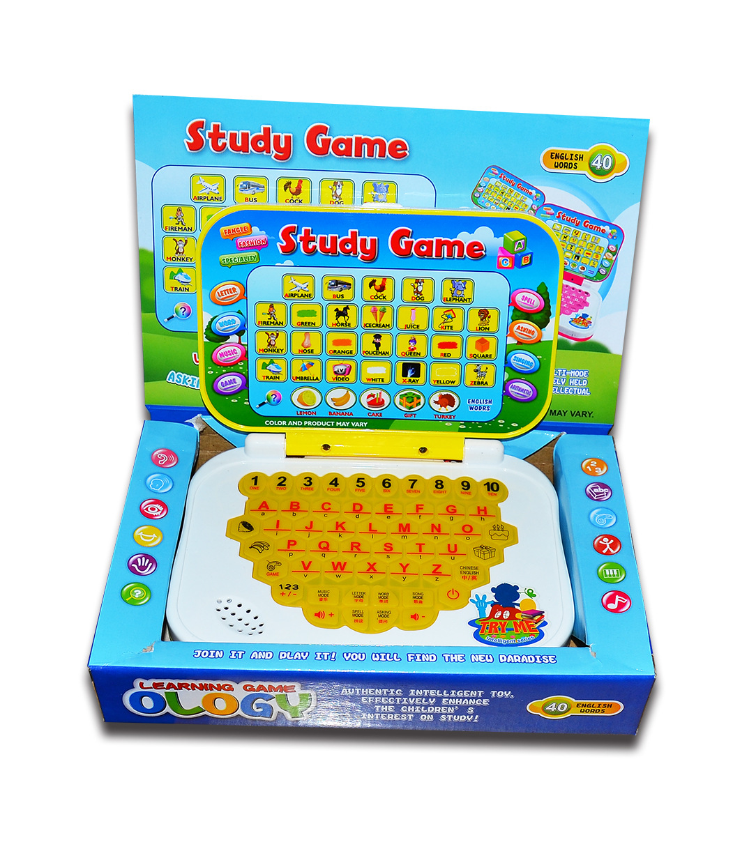 婴幼儿教具-童趣学习机 游戏双语中英文早教机