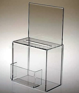 有机玻璃制品-捐款箱公益活动亚克力制品形状