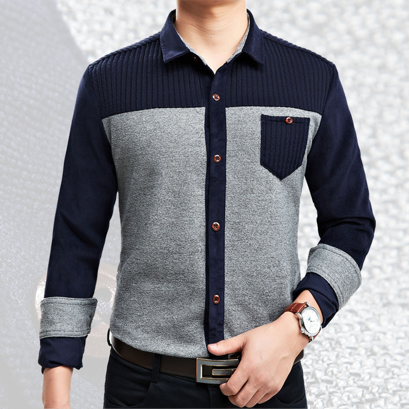 2013男装新款韩版潮流修身<em>型针织</em>衬衫男<em>长袖</em>