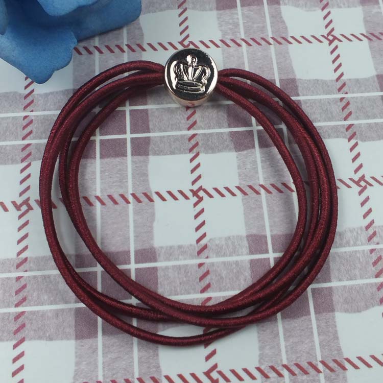 品发饰韩版超高弹性荧光无缝爱心苹果<em>接头发</em>绳