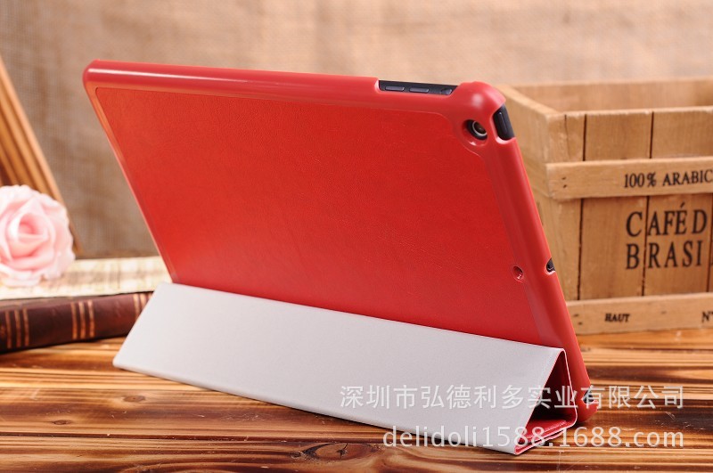 ipad air 皮套 ipad53折4折雙面貼皮