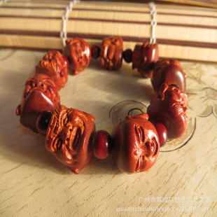 批发采购手饰-红木十八罗汉佛珠手串手链 科檀