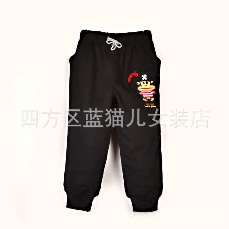 2013新款大嘴喉小熊刺绣七分裤<em>少女装</em>夏装女