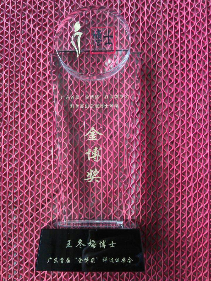 水晶奖牌