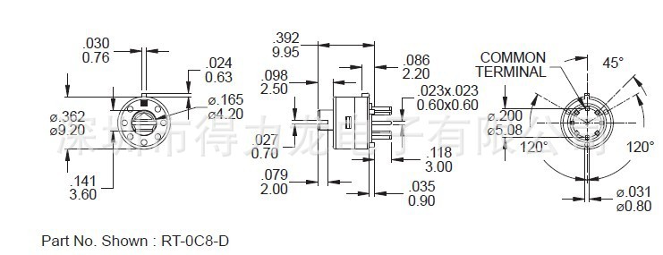 广东东莞供应1-8档旋转开关,旋转编码开关,旋钮开关