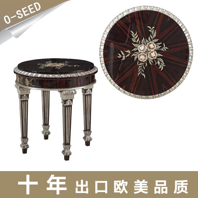 厂专专定制别墅样板房家具 彩绘拼花工艺角几