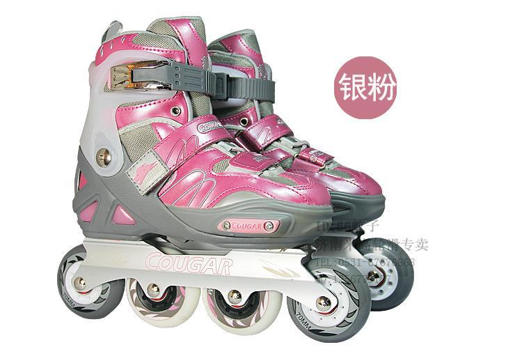 正品美洲狮儿童轮滑鞋CR7旱冰鞋滑冰成人溜冰