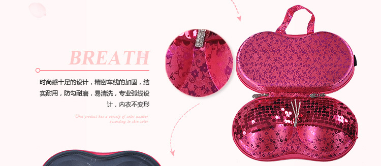 懒角落 内裤内衣<em>收纳</em>包 有盖胸罩<em>文胸收纳盒</em> 旅