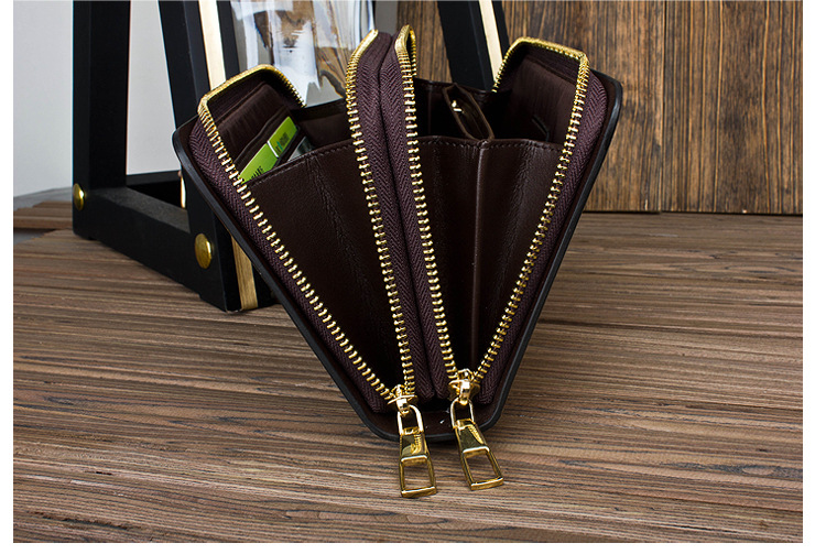 卡尔拉格 男士手拿包 牛皮商务手包 休闲男款皮