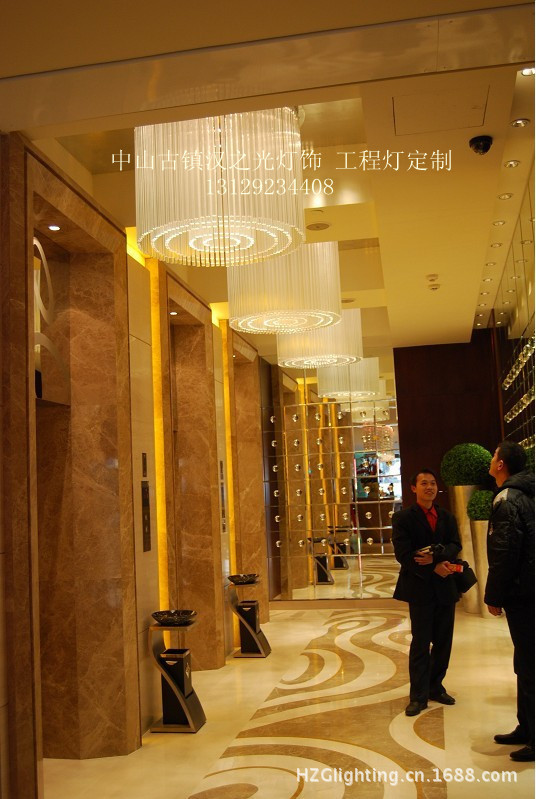 酒店工程灯具 水晶吊灯 工程酒.