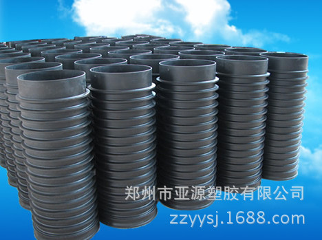 【供应亚源frpp肋模压排水管购买均送密封圈】