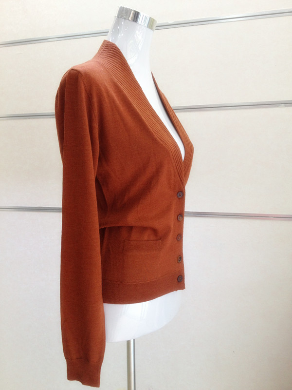 预售2013秋冬新款毛衣女式青果<em>领针织开衫</em>OL