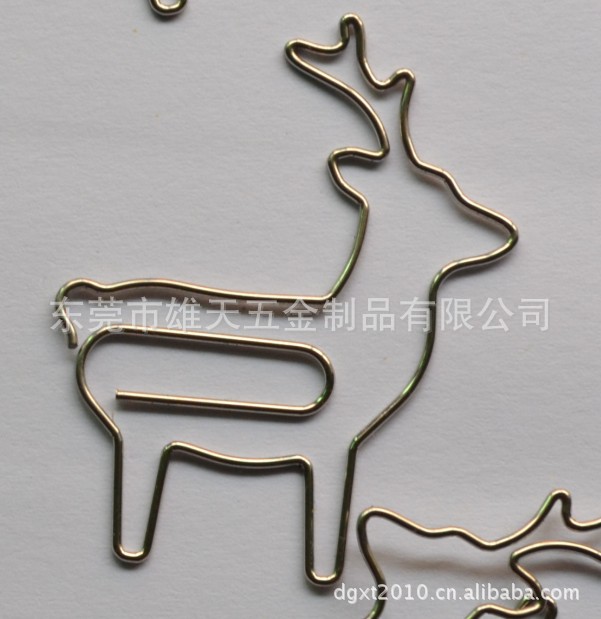包塑线回形针 梅花鹿创意造型回纹针回形针