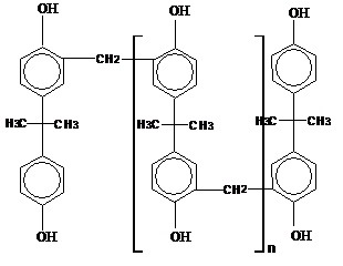 bpa novolac resin  分子结构: 物理性质: 双酚a型酚醛树脂(简成bn)是
