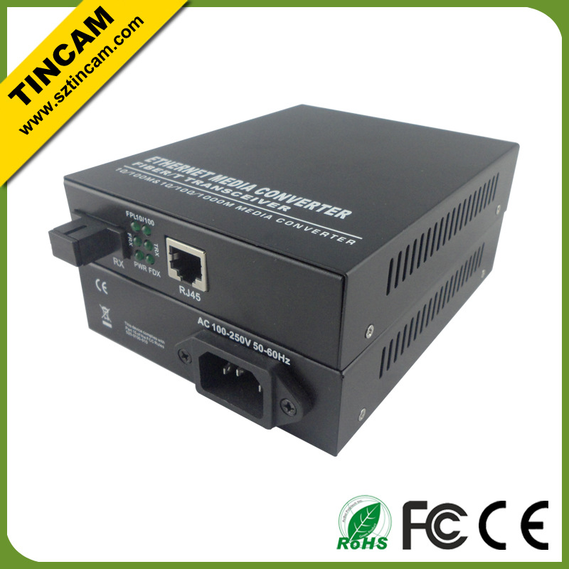 media converter SC Single fibe