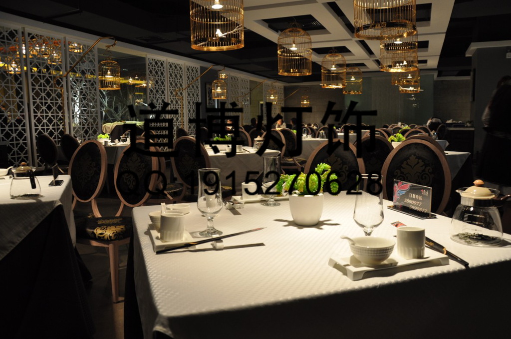 吊灯-中山古镇厂家定制上海餐饮店鸟笼灯 鸟笼