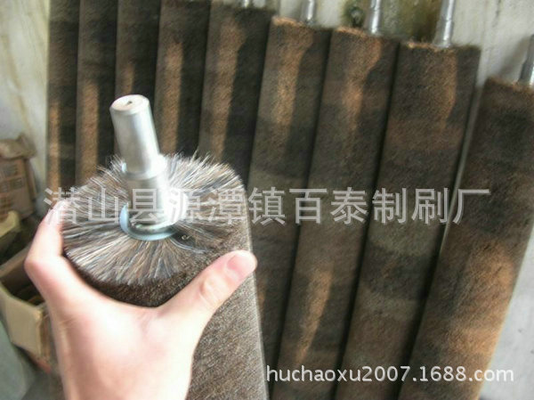 【厂家打磨电子毛刷辊镀铜不锈钢丝定制辊】织机提花铜丝图片