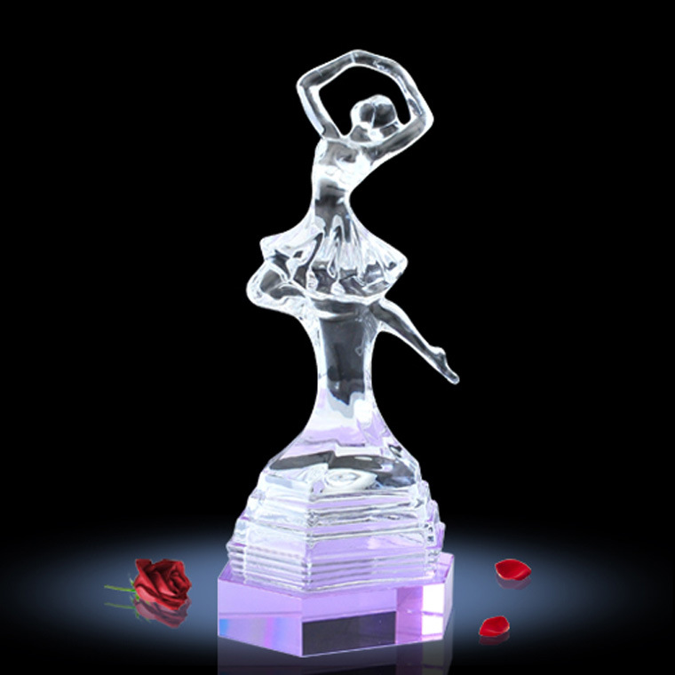 批发采购水晶工艺品-音乐舞蹈类水晶奖杯\/水晶