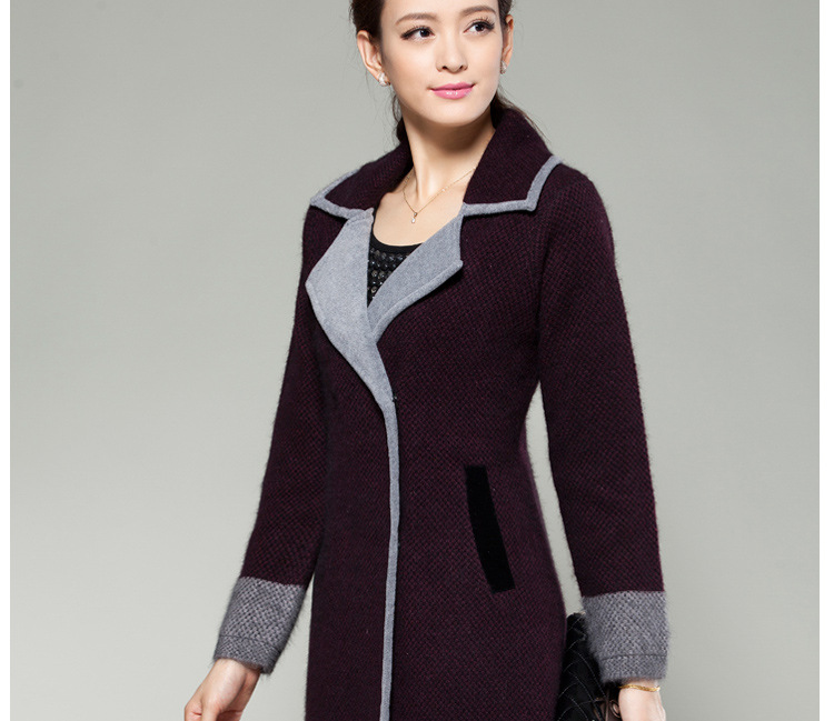 【冬天女大衣 <em>貂绒</em>外套 韩版 <em>开衫</em> <em>针织衫</em> 高档