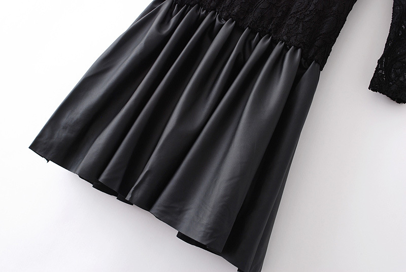 批发采购连衣裙-2013ZARA新款黑色蕾丝长袖