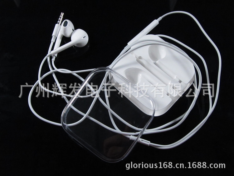 【厂家直销】苹果5耳机带线带声控 iphone5耳
