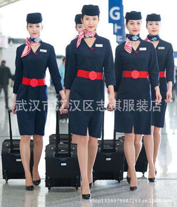 东航航空制服定做,新款航空制服定做,量体定做企业职业装