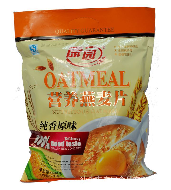 600g康园纯香原味麦片