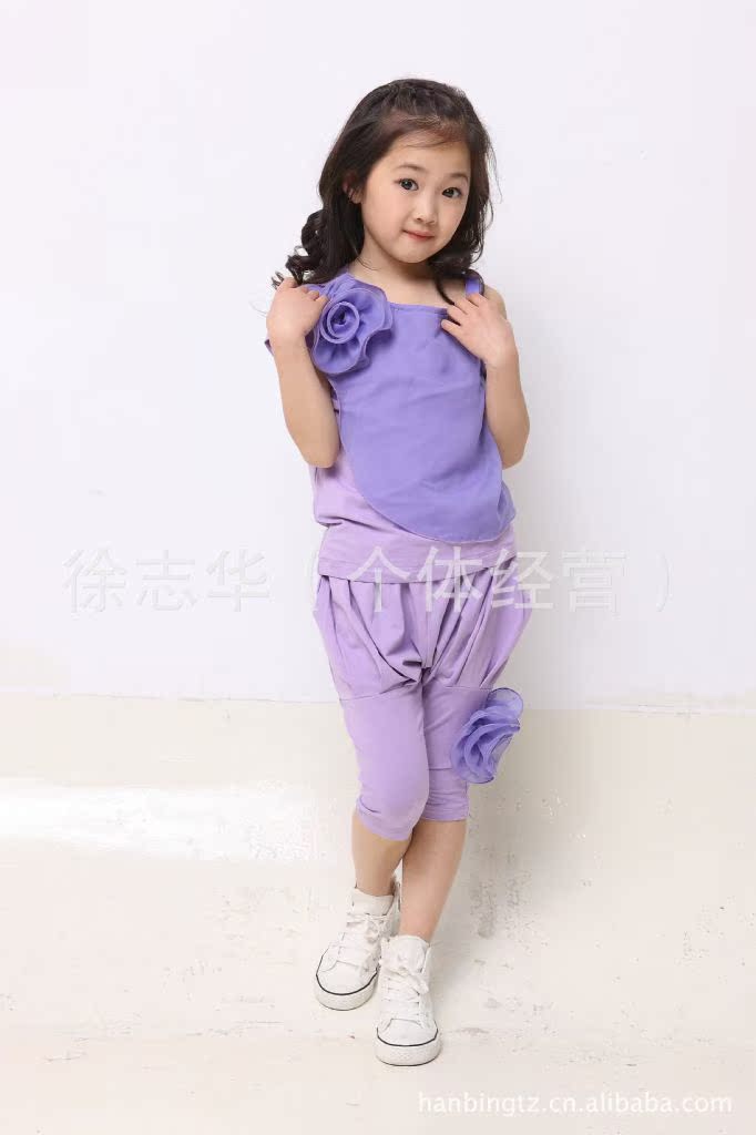批发采购童套装-2013<em>女童夏</em>款 韩版女童背心+
