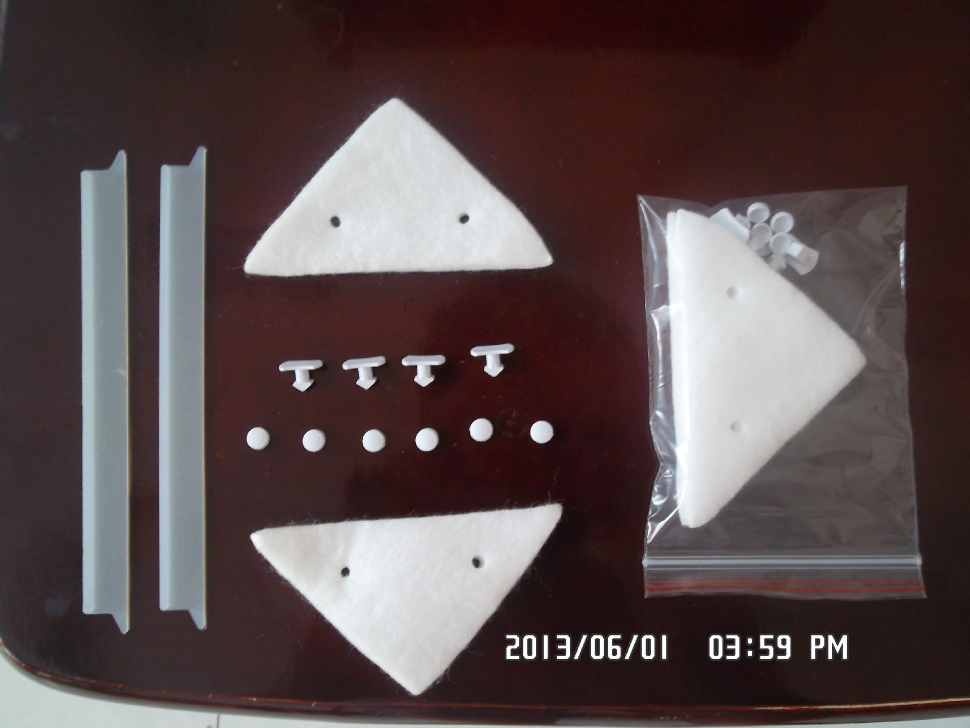 【(多贝洁)双面玻璃擦窗器配件清洁片棉垫百洁