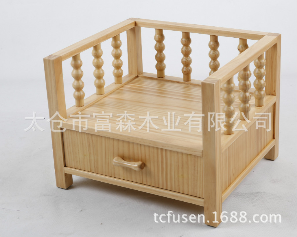 【厂家直销纯实木制作宠物床、 狗床 、猫窝,款