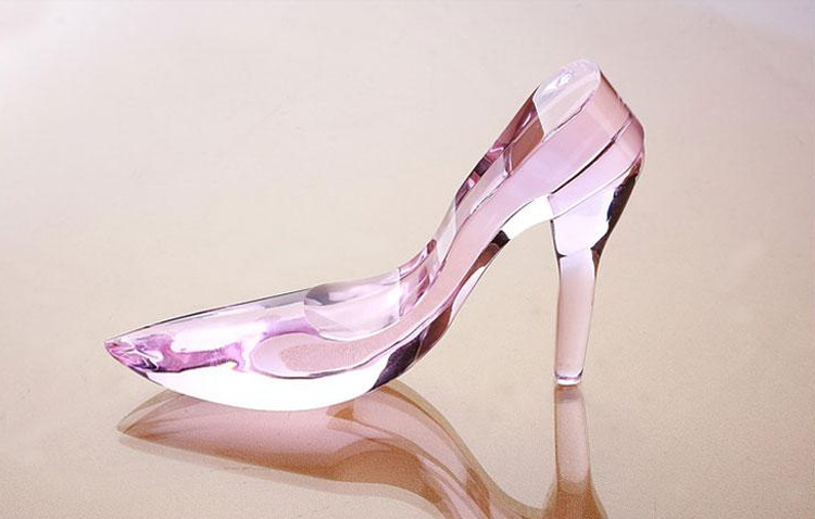 灰姑娘的水晶鞋工艺品创意礼品送女友结婚实用