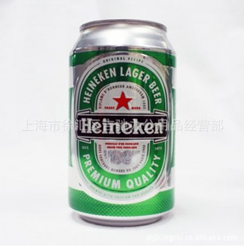 【批发零售喜力300ML易拉罐啤酒】