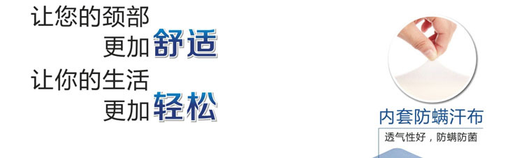 豪华双人记忆枕 内套防螨汗布