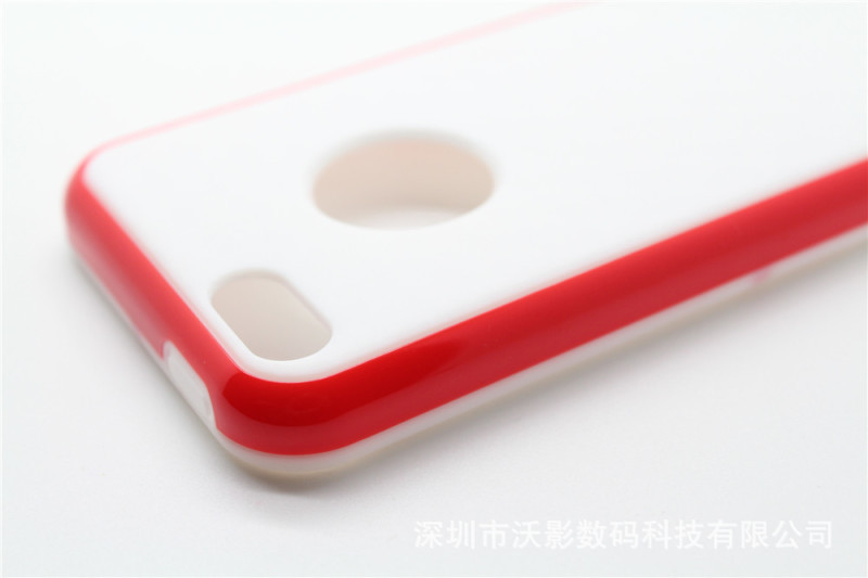 iphone5c曬紋雙色軟殼