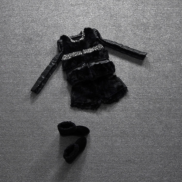 LH欧洲站 2013<em>冬季</em>新款 时尚镶钻<em>长袖</em>显瘦<em>短裤</em>