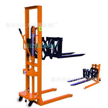 供应CTY500kg伸缩臂升高叉车-手动堆垛车