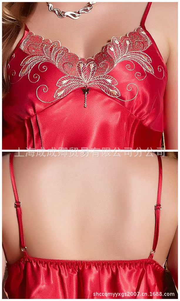 9332-大红吊带细节组合