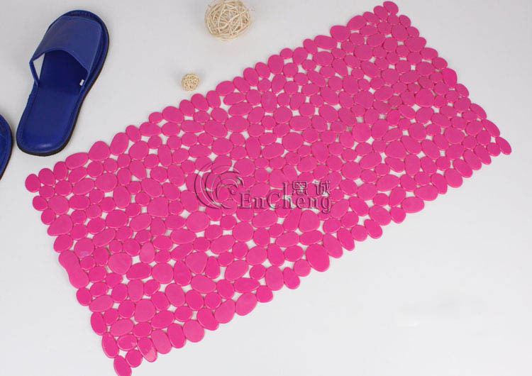 【佳洁利鹅卵石浴室防滑地垫 塑料PVC洗澡浴