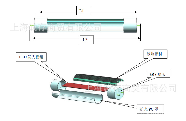 led日光灯管和常规日光灯管对比